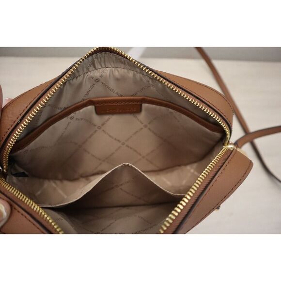 Michael Kors Jet Set 35S1GTTC7L Large Brown Saffiano Leather Crossbody Bag - Picture 9 of 16